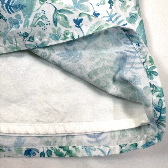 NWT JANIE AND JACK Girls Blue Floral Trim Sleeveless Top Summer Size 8 NEW - Picture 8 of 13